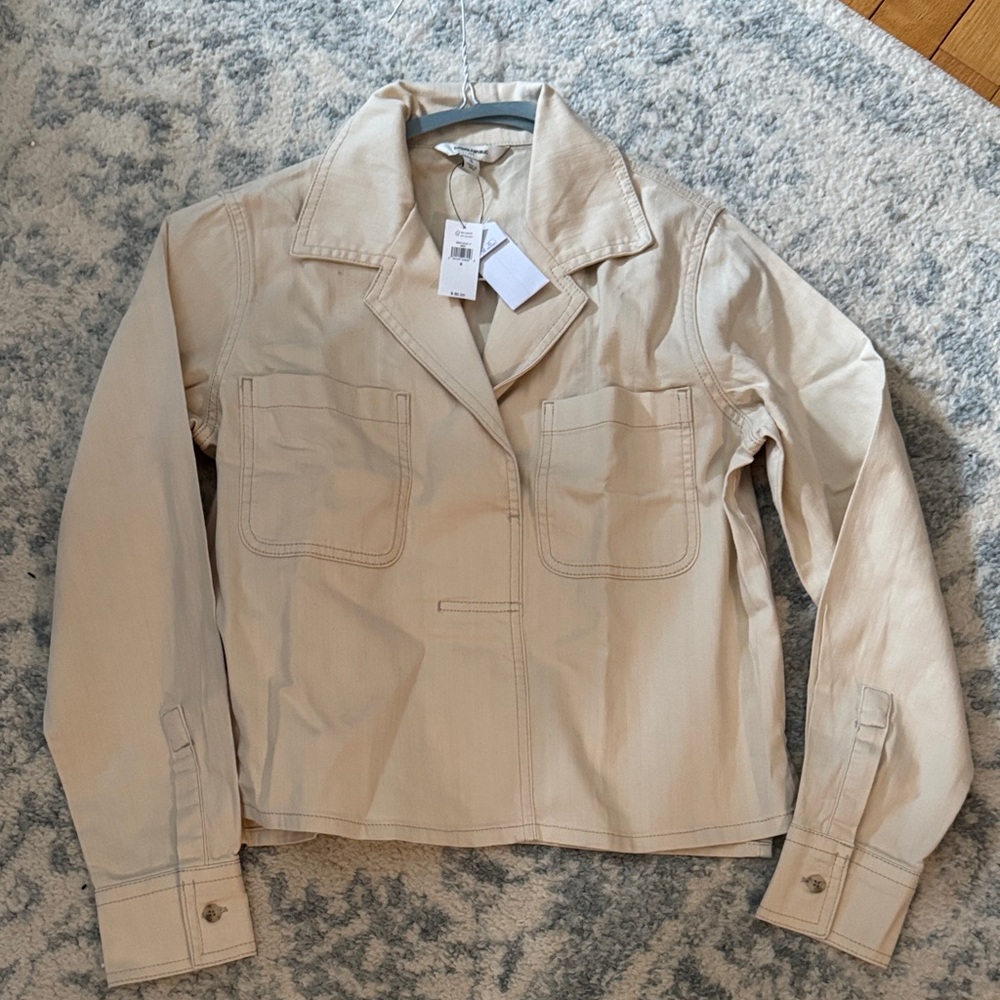 Banana Republic LS Denim Popover Top